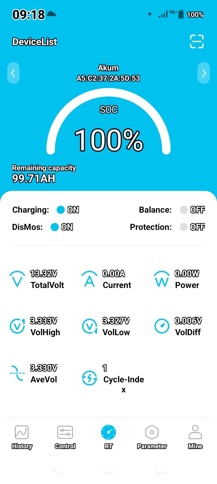 Акумулятор lifepo4 12v 100 ah, BMS з bluetooth, тяговий