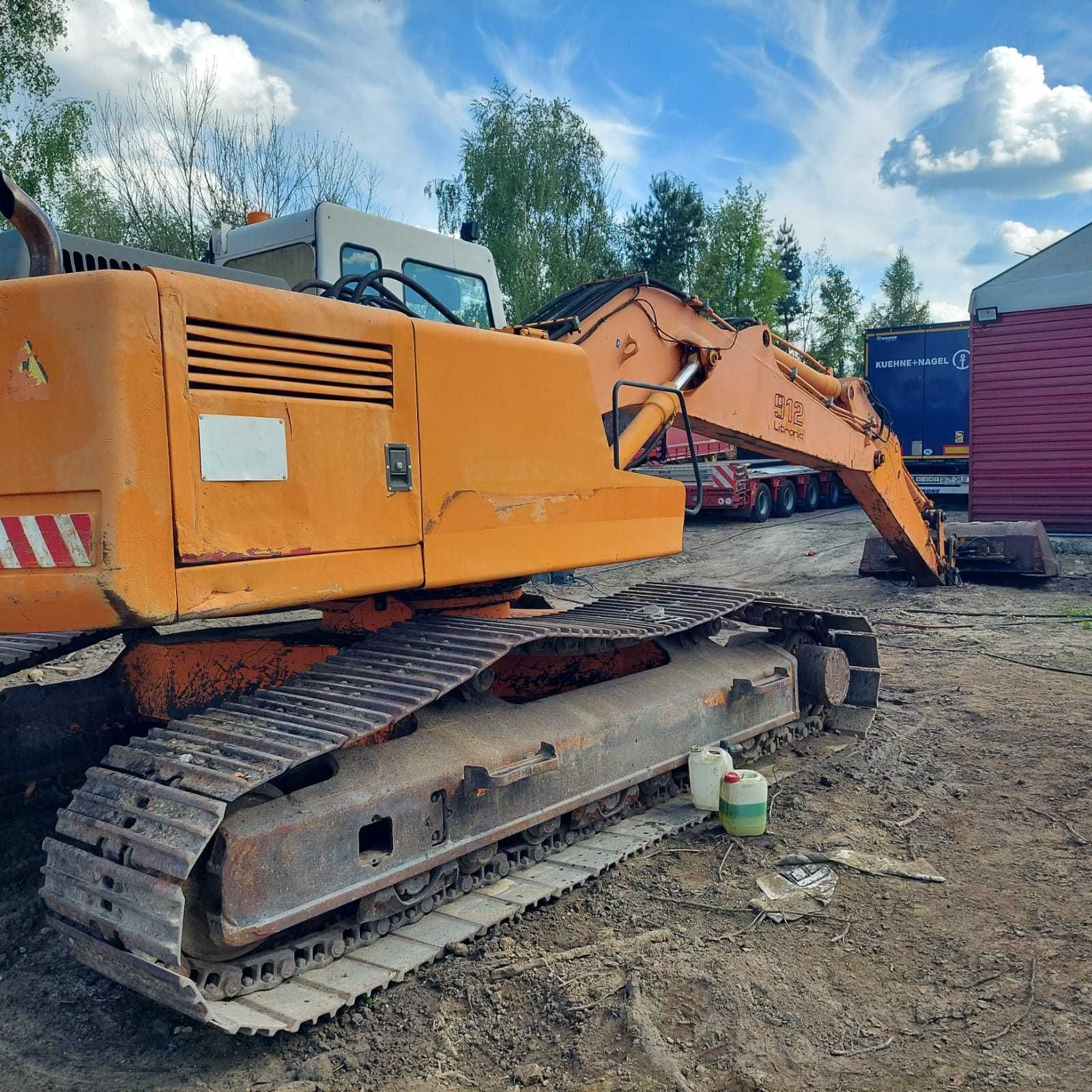 Koparka gąsienicowa  LIEBHERR  R912HDS  14780 moto h/ Naczepa NOTEBOOM