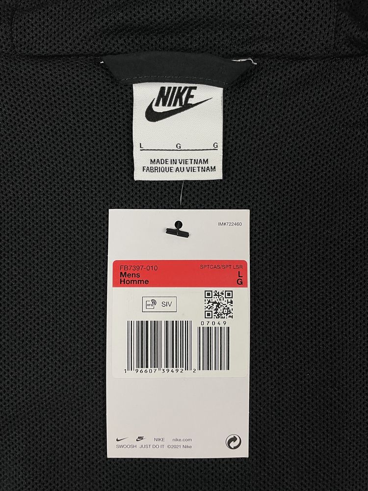 Куртка Nike Club Full-Zip Woven Jacket (L) Оригінал FB7397-010