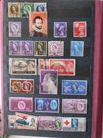 znaczki stemplowane z różnych krajów+ koperty i kartki