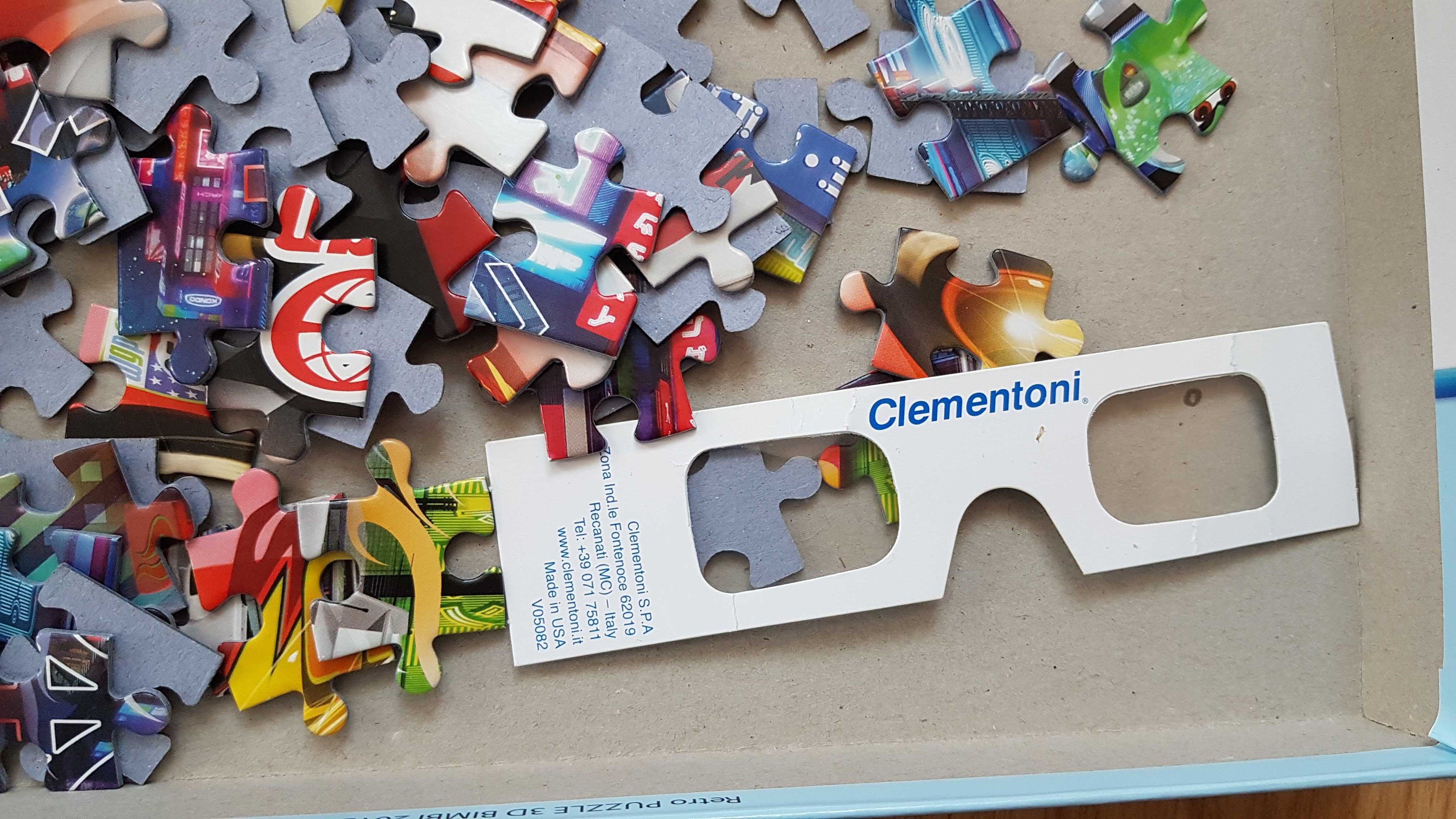 Clementoni Cars puzzle 3 d Auta 104 elementy. Zygzak Mcqueen