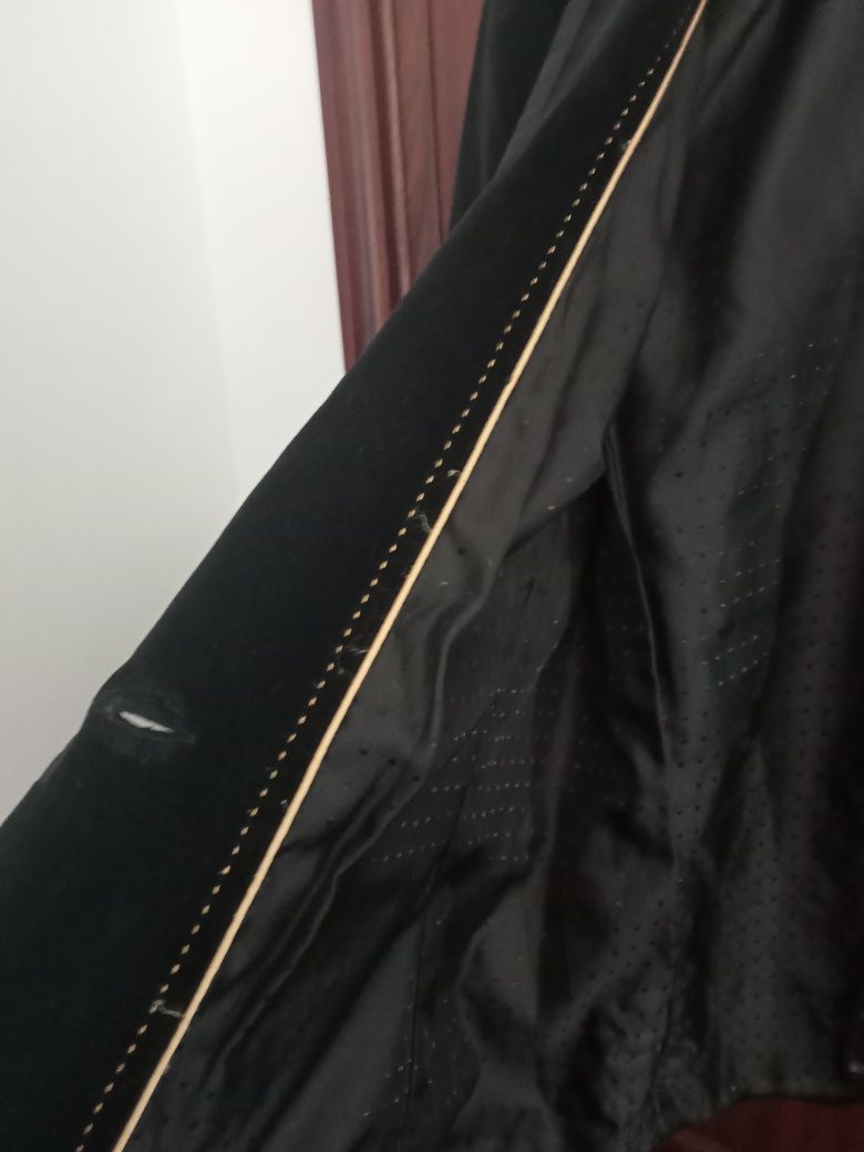 blazer veludo preto