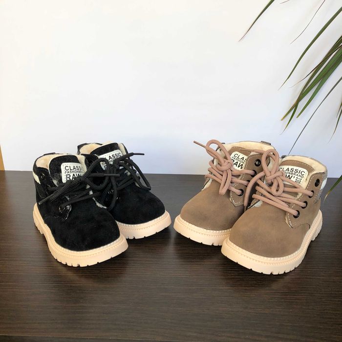 Черевики дитячі зимові 21-30 розміри, чорні та коричневі