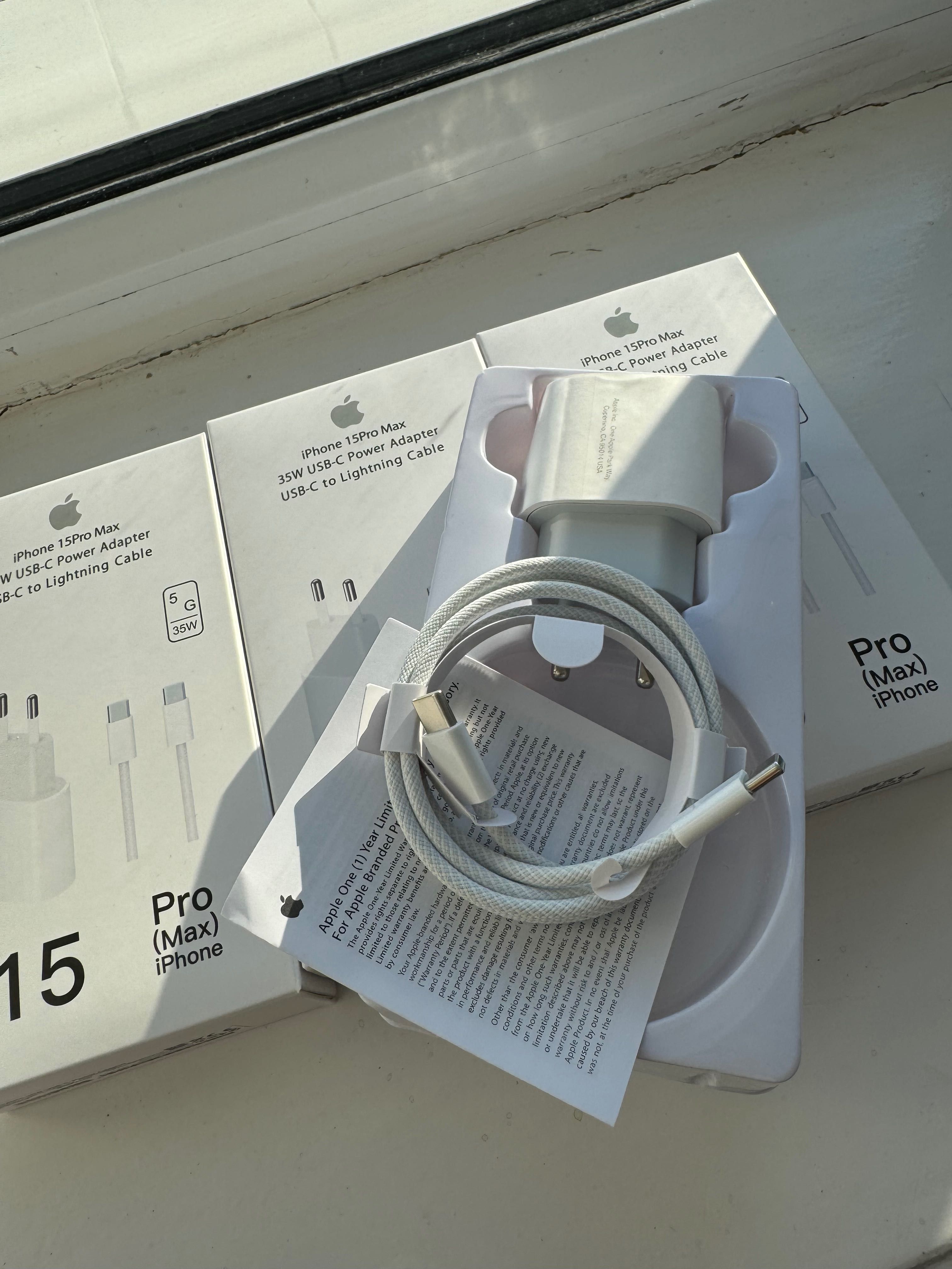 Оригинал комплект Быстрой зарядки iPhone 15 16 35w Apple USB C type c