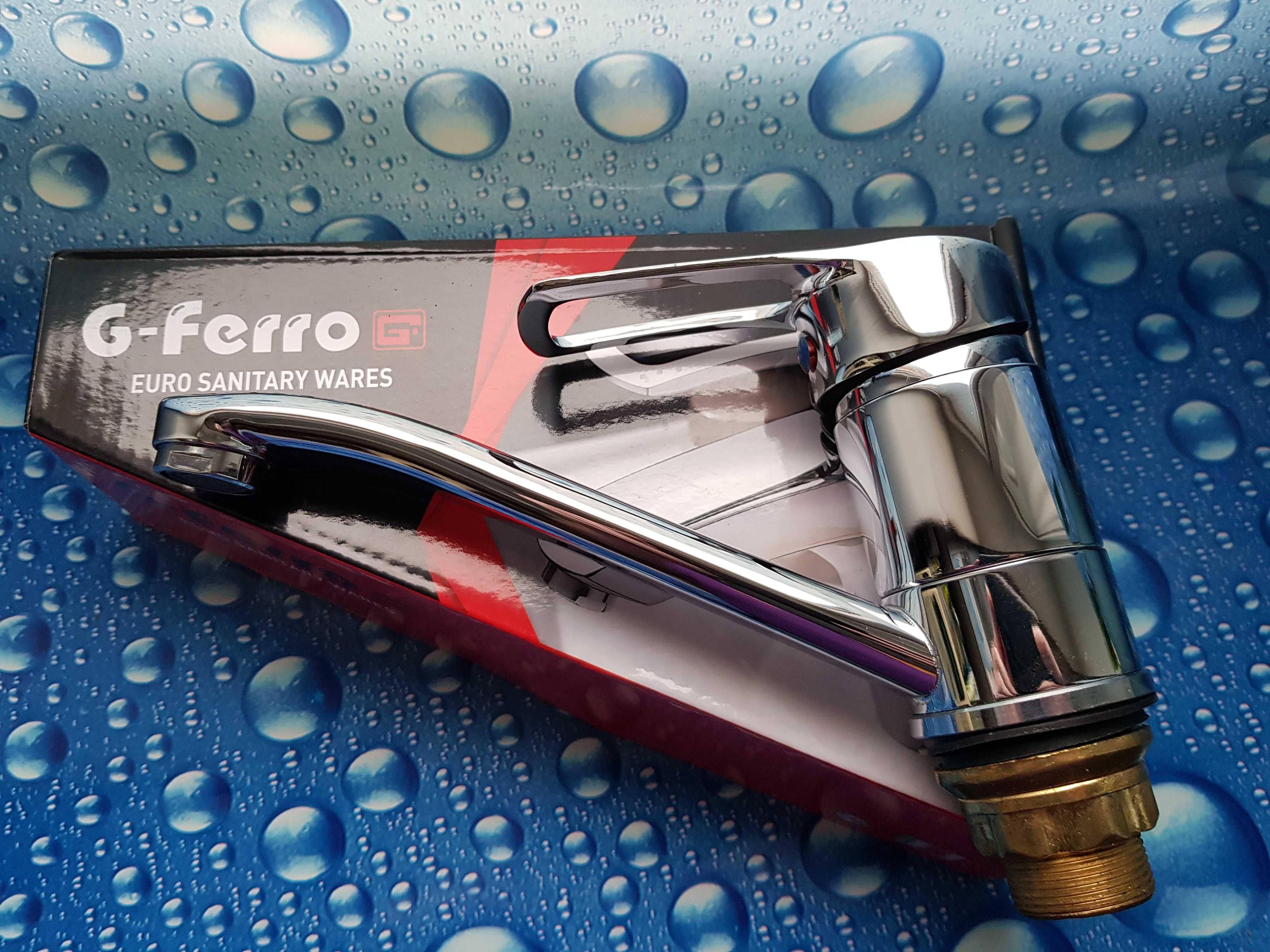Смеситель для умывальника G-FERRO HANSBERG 004 (излив 15 см) на гайке