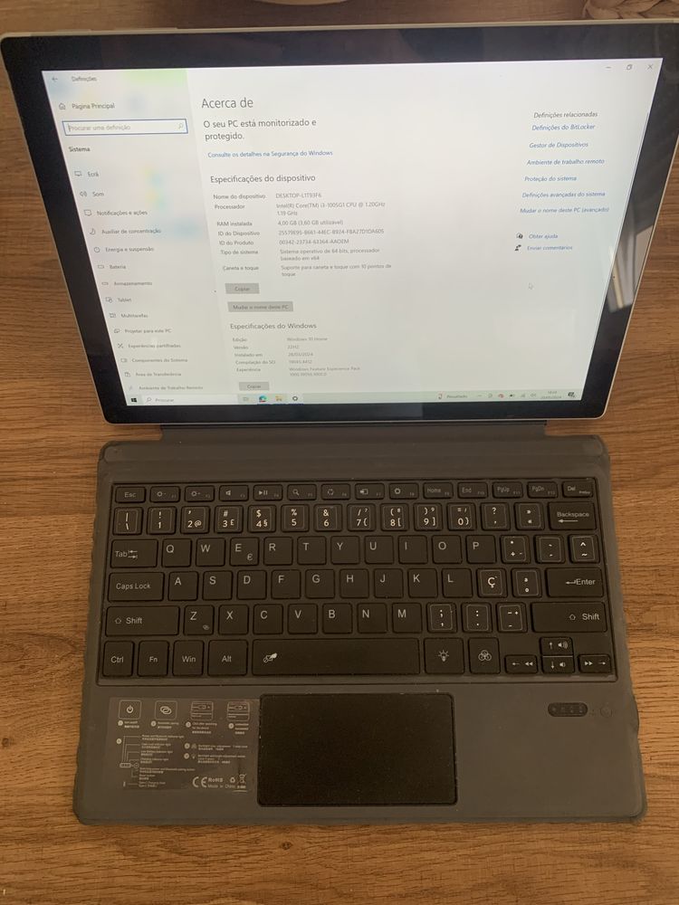 Surface Pro 7 + Teclado Type Cover