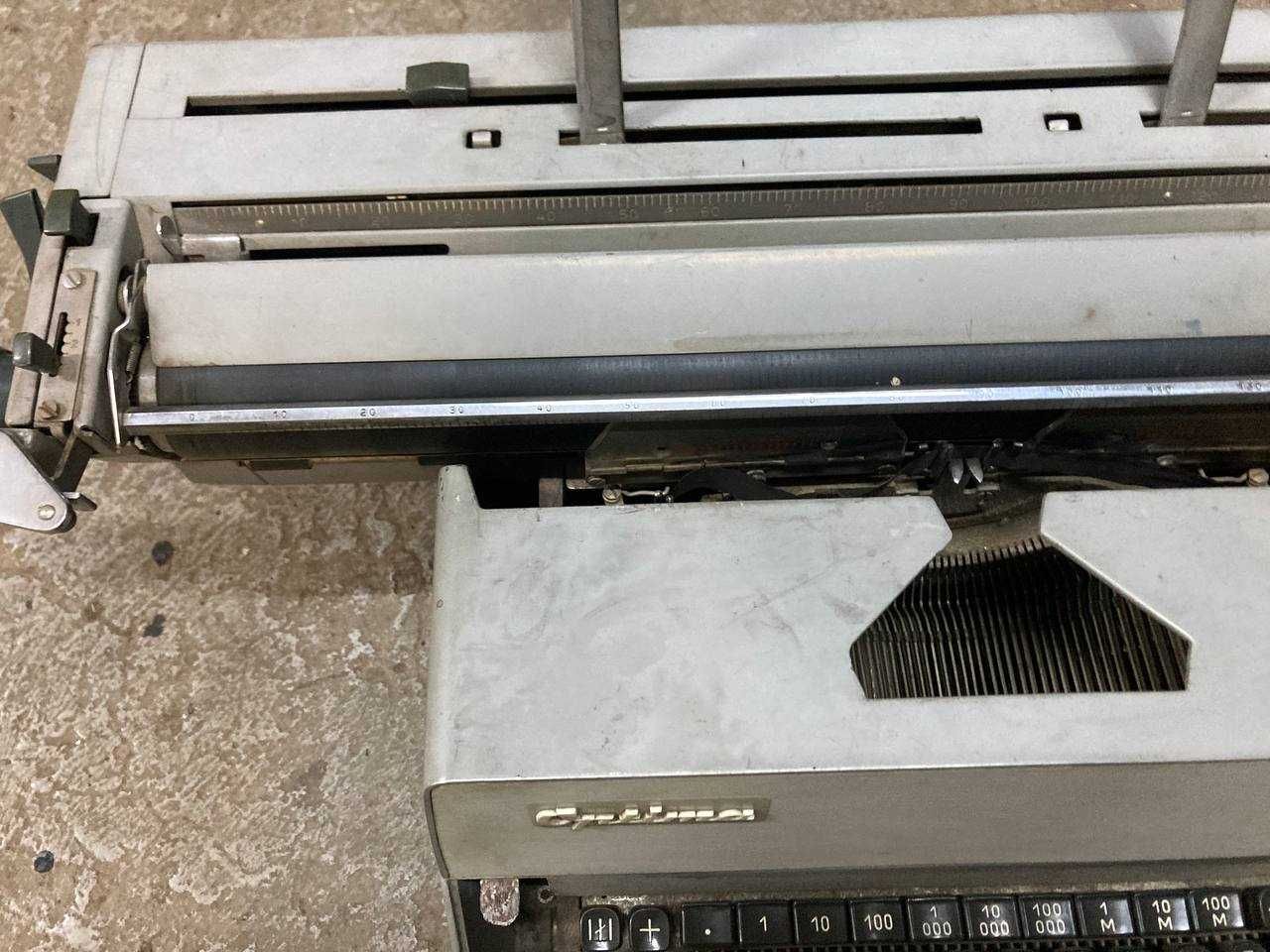 Печатная машинка "Optima M14", металл, пластик, Германия