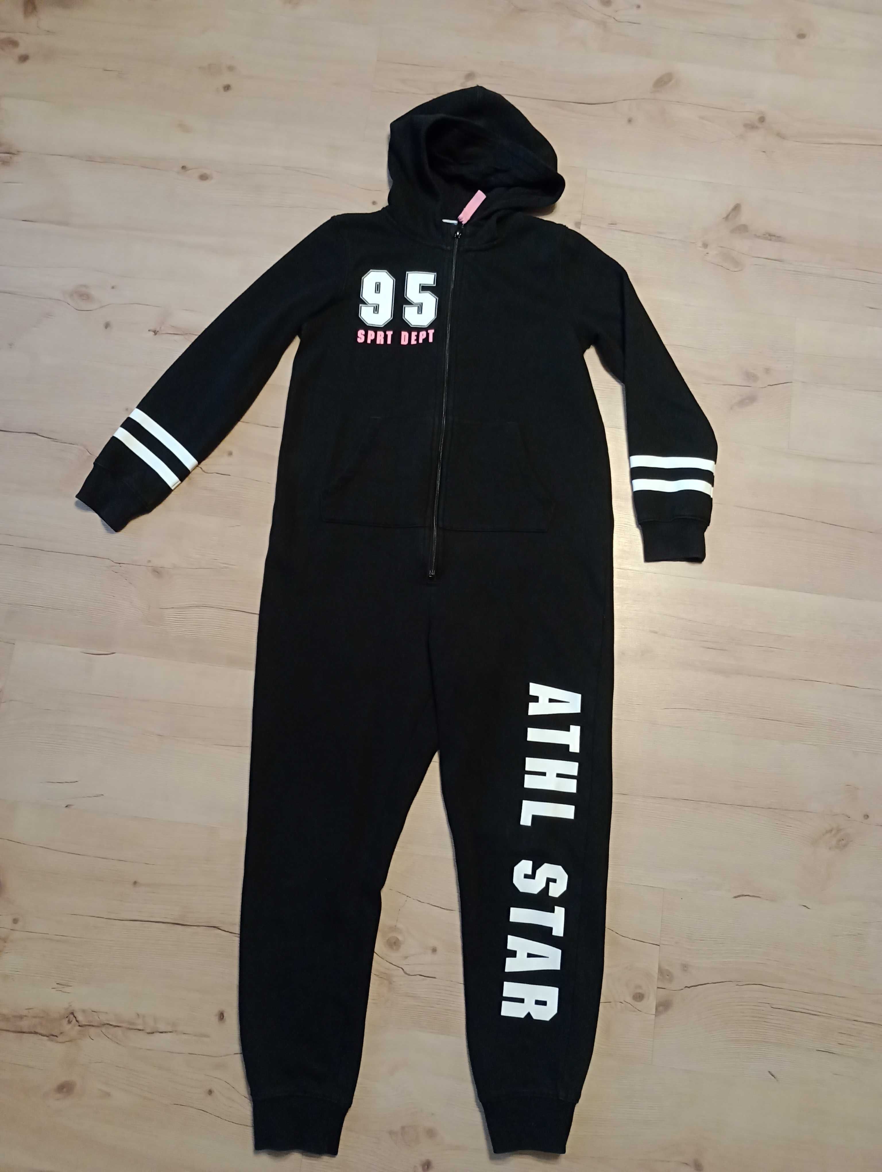 kombinezon dresowy onesie H&M 146 dres jednoczęściowy dziewczęcy