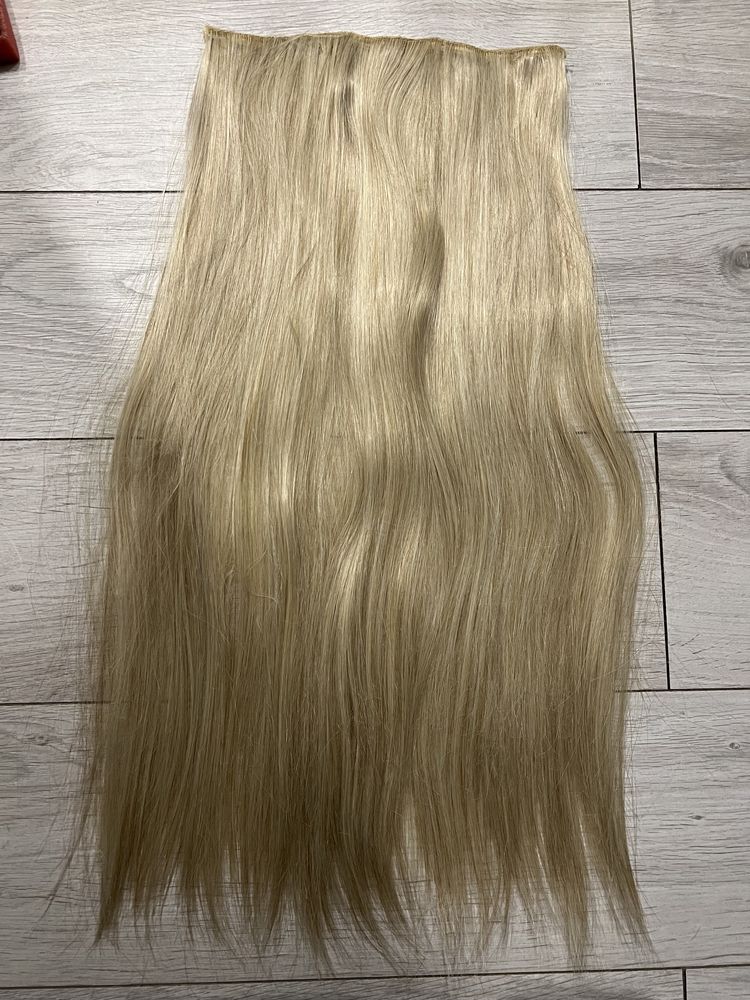 Włosy syntetyczne blond Dopinka 60 cm