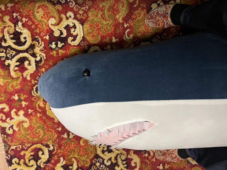 Мягкая игрушка-подушка акула 2м  IKEA