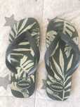Chinelos de praia Havaianas verdes 31/32