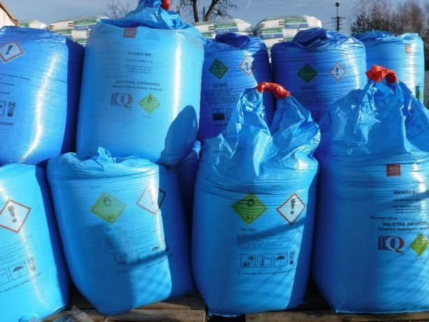 Nawozy, saletra amonowa, saletrzak, mocznik, polifoska, sól, wapno