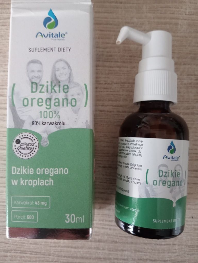 Dzikie oregano w kroplach