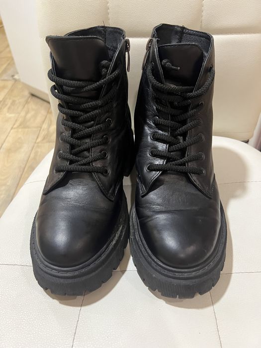 Кожаные ботинки зима 37 р