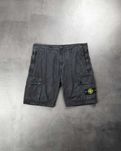 Шорти STONE ISLAND L11WA Brushed Cotton Canvas Bermuda Shorts Black