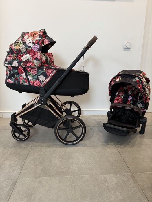 Cybex Priam 2.0 2w1 Spring Blossom Dark / Rose Gold