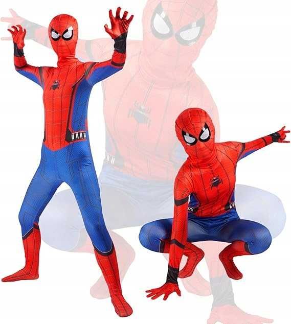 Strój Kostium SPIDERMAN PAJĄK Na Bal Karnawał 116 / 122 CM A2