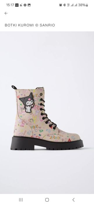 Nowe botki kuromi r 38