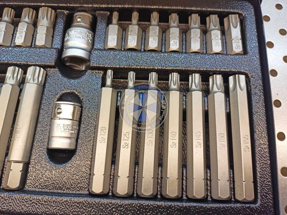 Bity klucze torx, spline, imbus, zestaw 40-el. ze stali S2 JOBIextra