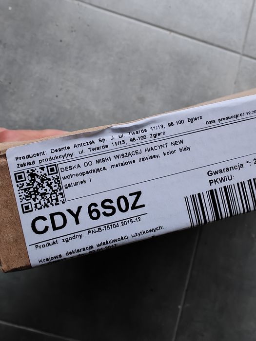 Deante CDY 6S0Z Deska sedesowa slim wolnoopadająca Hiacynt New