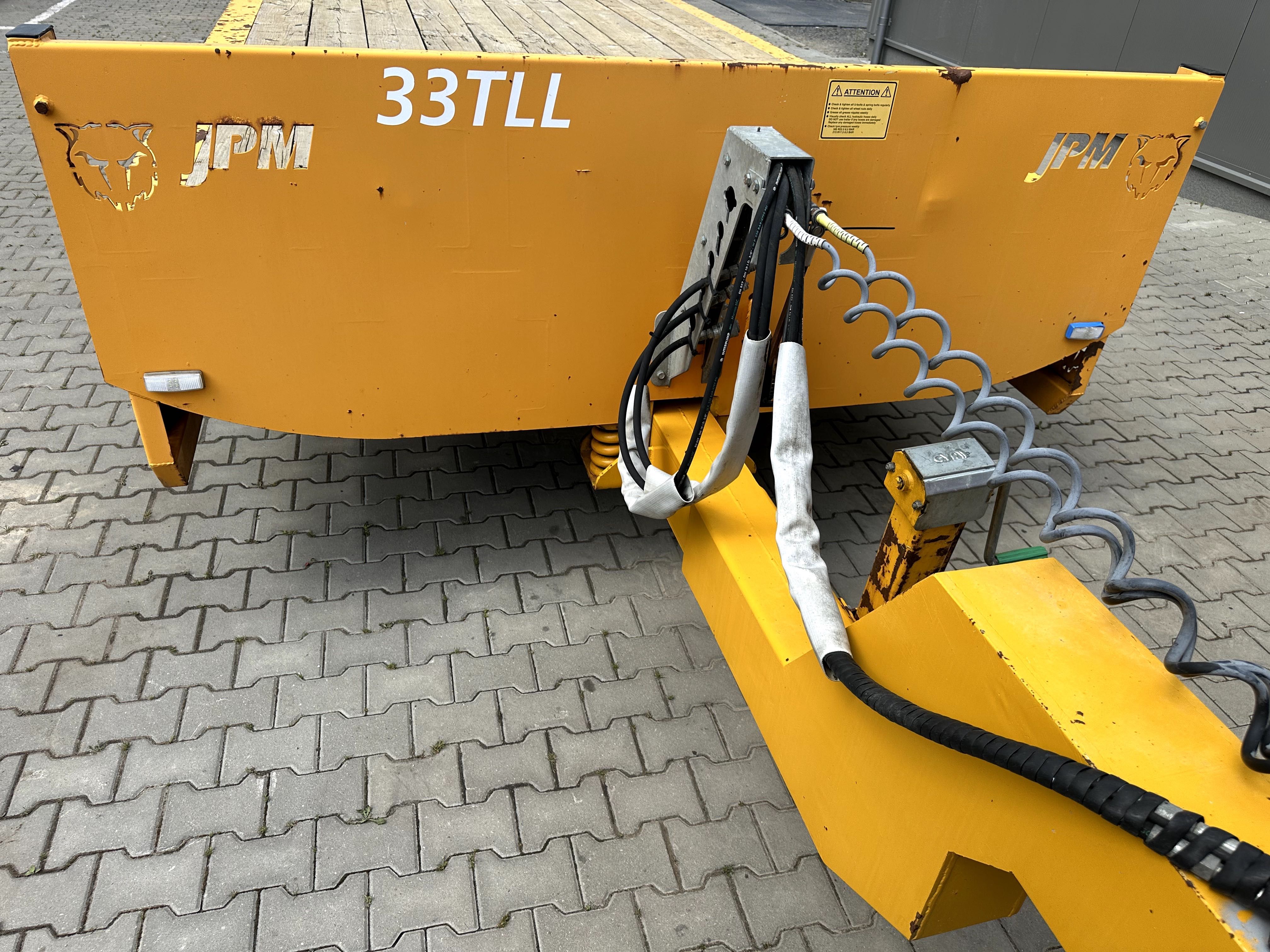 Przyczepa niskopodwoziowa Tandem JPM 33, 3-osiowa DMC 27 T