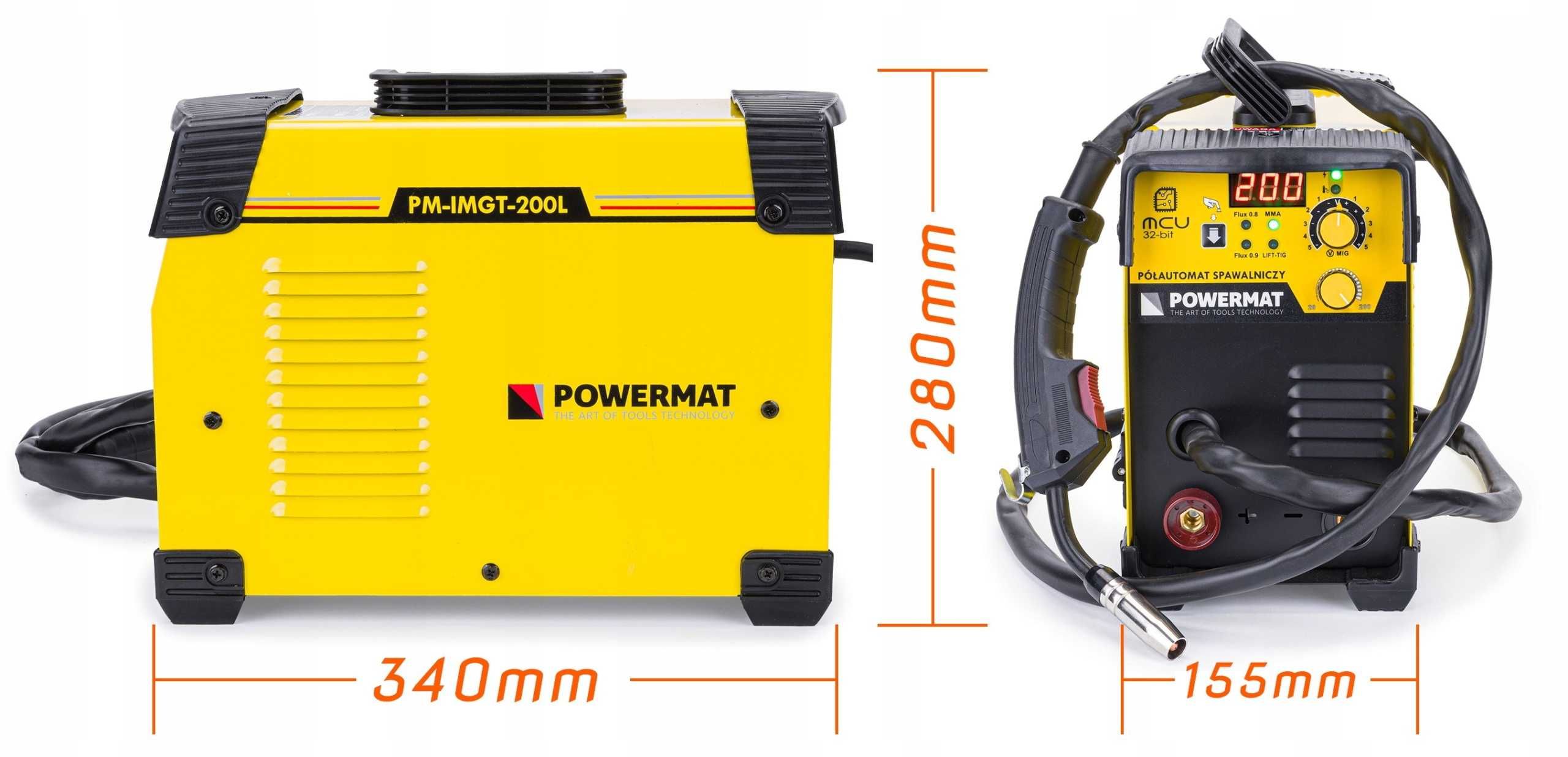 Spawarka migomat mig mma tig 200a inwertorowy 3w1