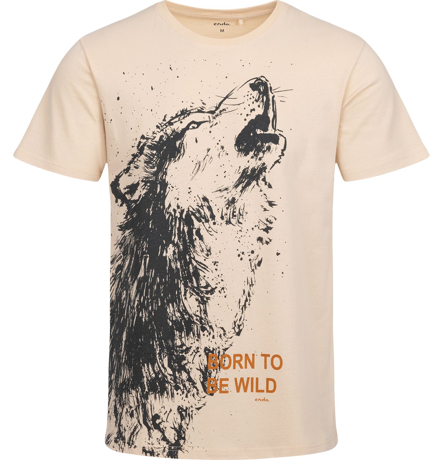 T-shirt Koszulka męska  Bawełna XXL Dziki Wilk Nadruk bawełniana  Endo