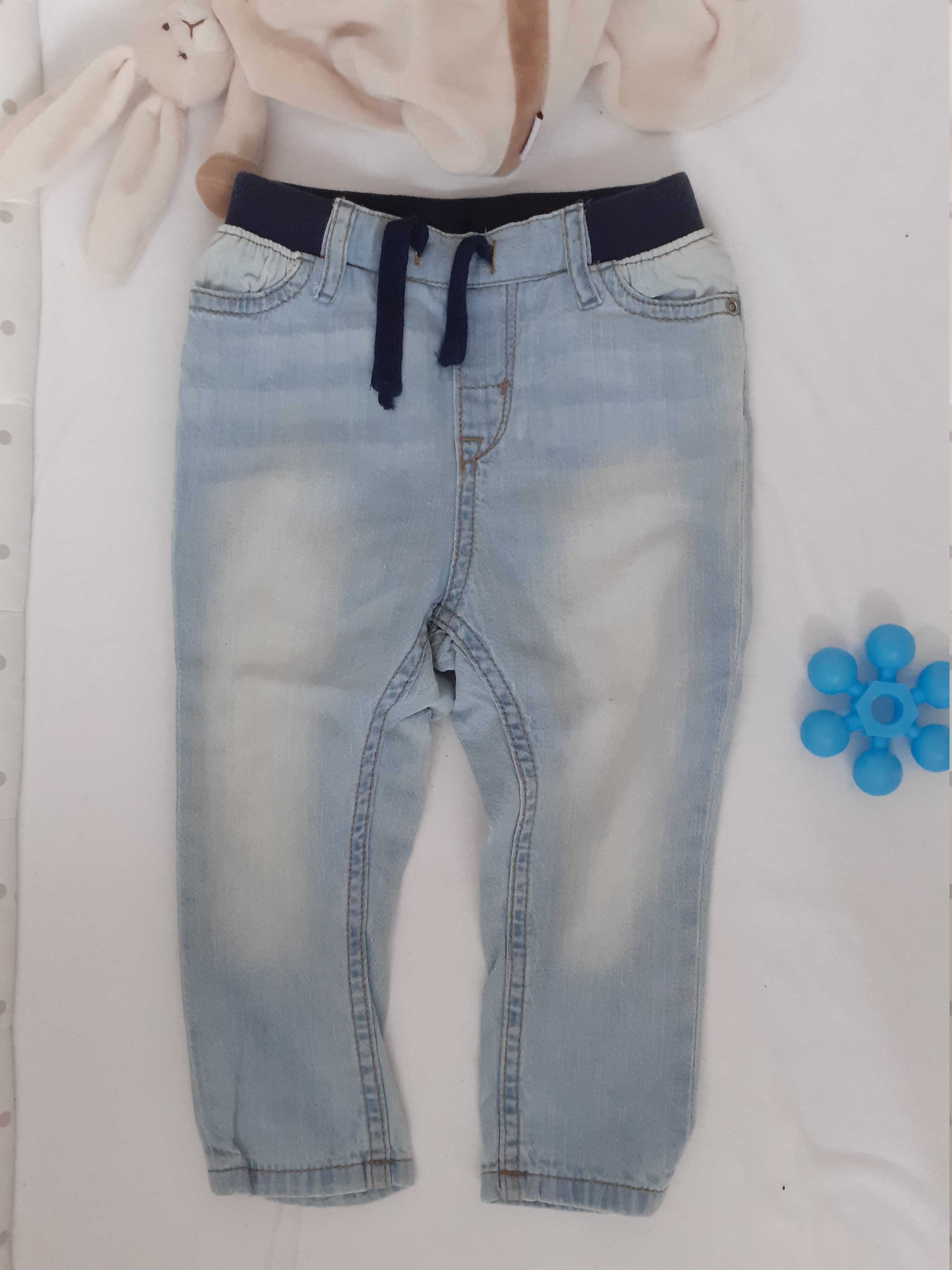 spodnie H&M jeansowe 80 cm 9-12 M