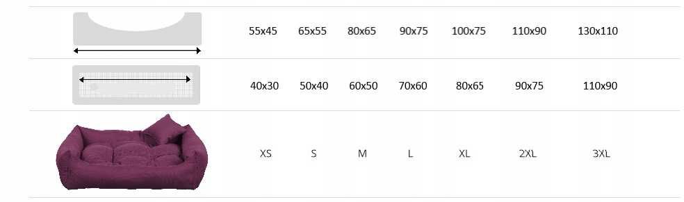 Komfortowe legowisko dla psa wiele rozmiarów i kolorów + gratis