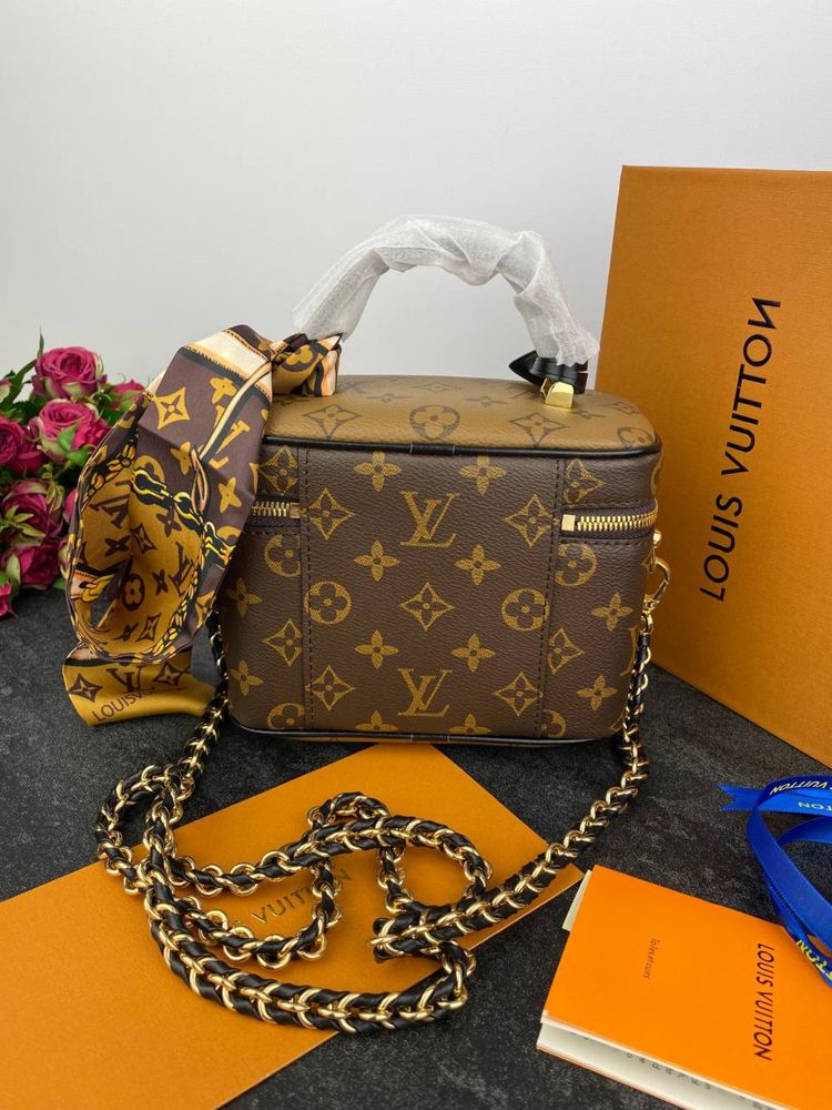 Сумка жіноча бочонок Louis Vuitton Vanity, Сумка женская Луи Витон