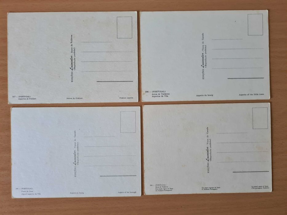 4 postais ilustrados do Alto Minho