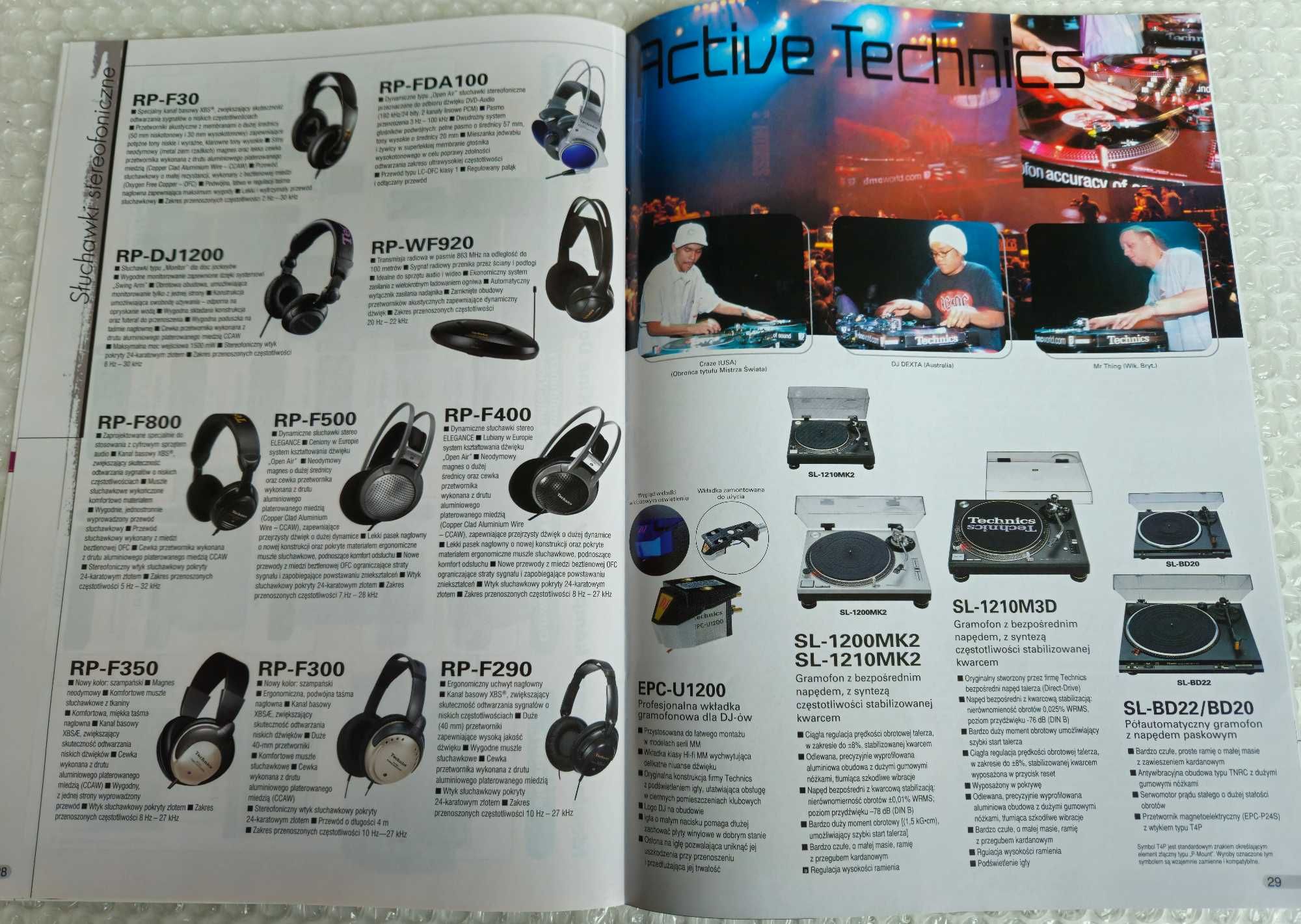 Katalog Technics 2001