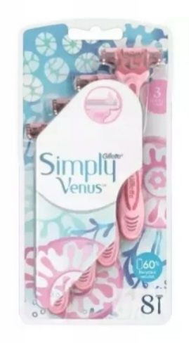 Gillette Simply Venus maszynki do golenia dla kobiet 8 sztuk