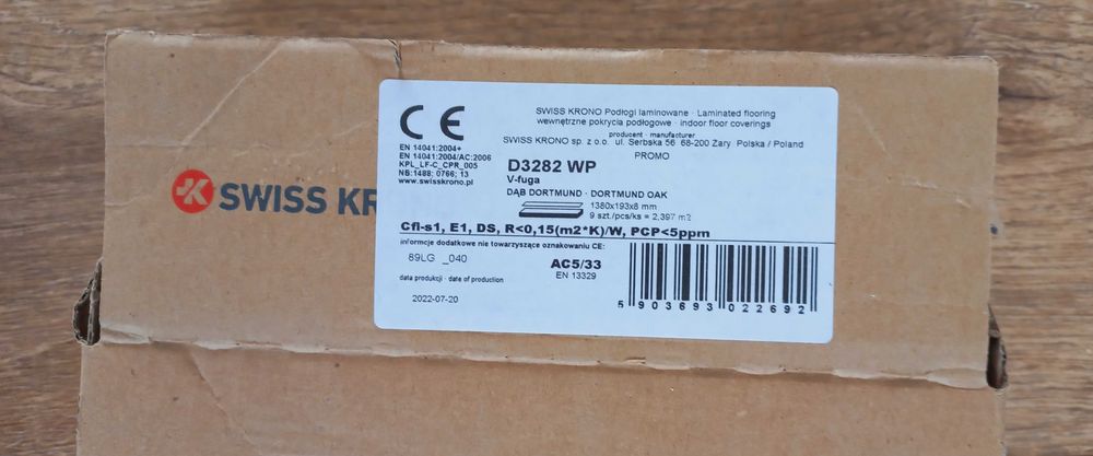 Panele podłogowe Swiss Krono Dąb Dortmund D3282 WP 8mm