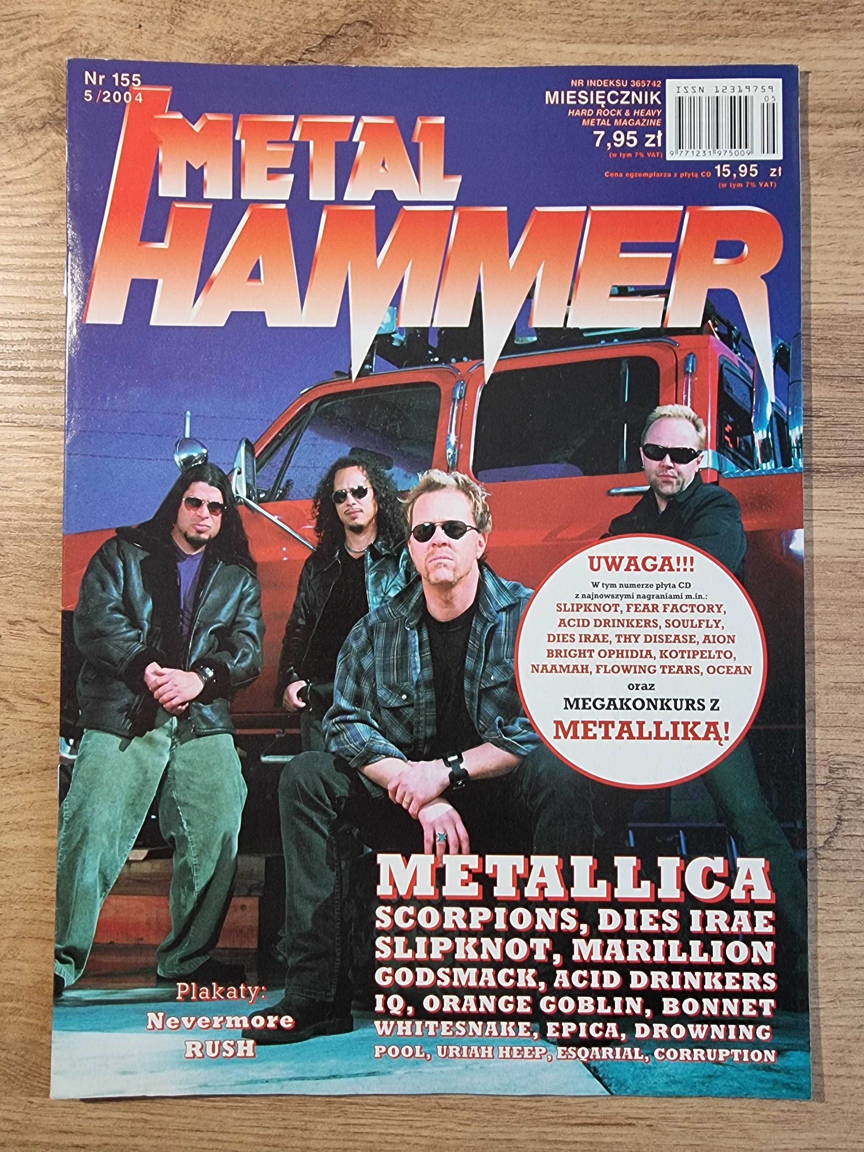 Metal Hammer 2004 - Metallica, Plakaty: Nevermore i RUSH