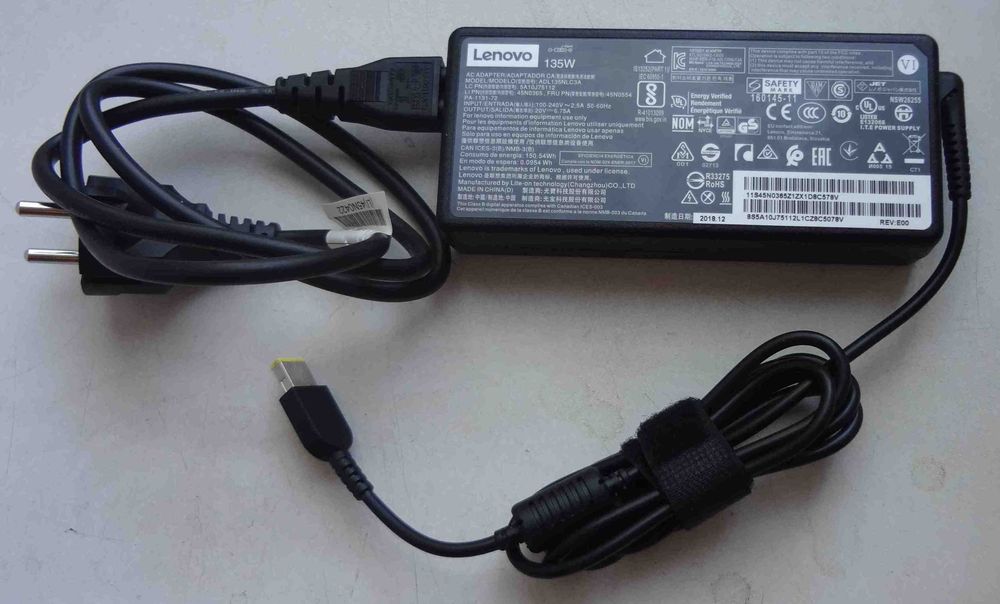 блок питания к ноутбуку Lenovo ADL135NLC3A 20V 6.75A зарядка