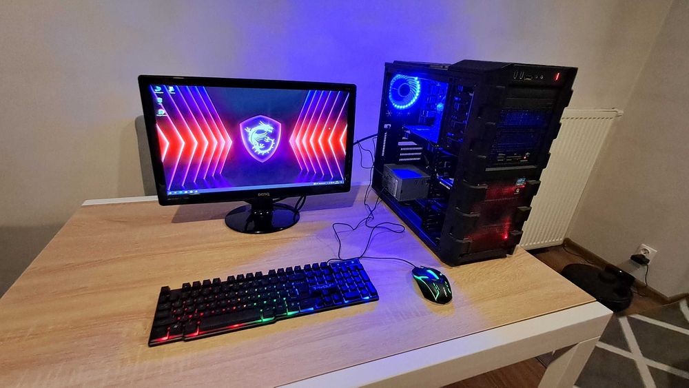 Zestaw Do Gier i5 4x3.7Ghz/Mocna Grafika/Ram-16GB/SSD+500GB/Monitor 22