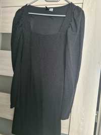 Sukienka czarna, brokatowa
