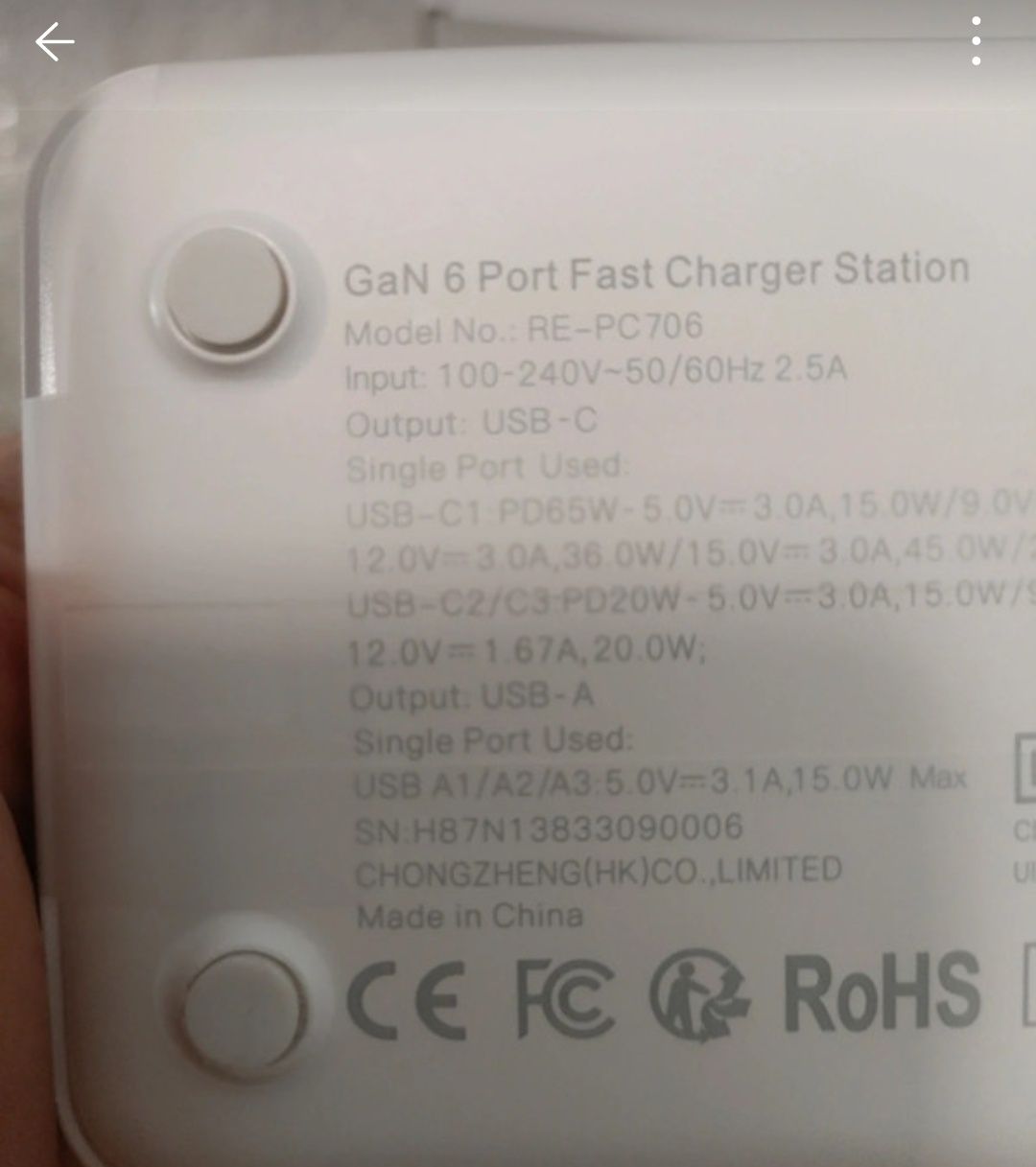 Wal Charger 100w  com várias portas
