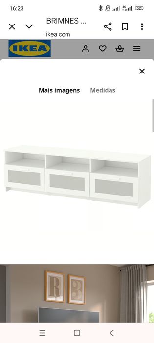 Móvel TV ikea branco