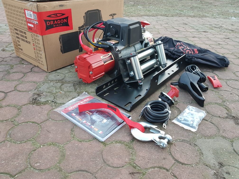 Wyciągarka wciągarka samochodowa Dragon Winch DWM 13000 6T MEGA ZESTAW