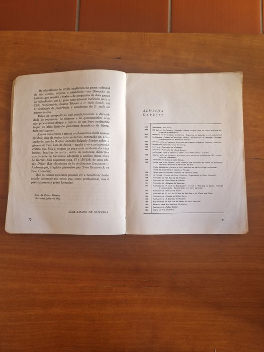 Drama "Frei Luís de Sousa", Almeida Garrett, 1.ª Edição, 1973