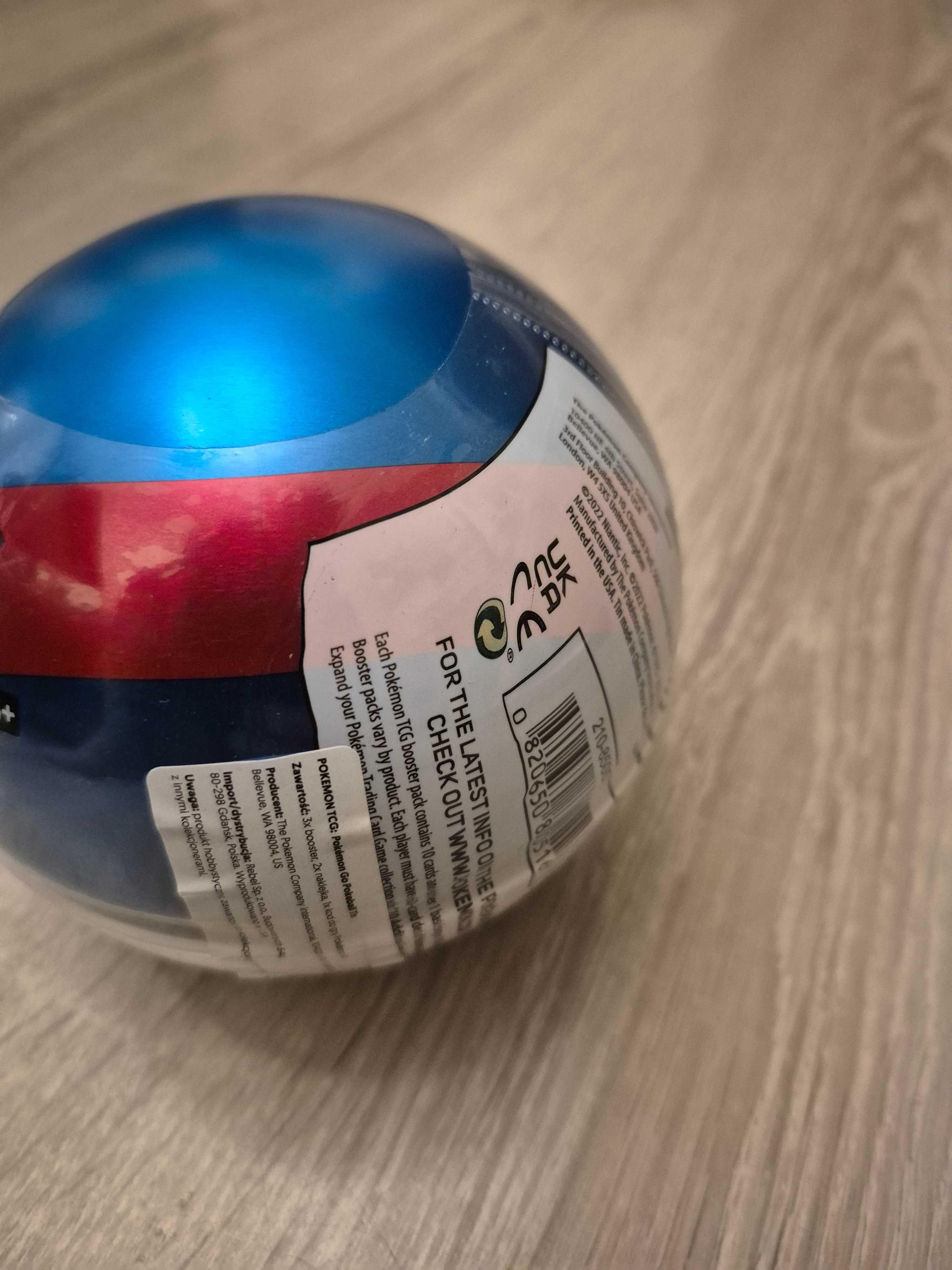 Metalowa kula POKEMON TCG - GO Pokeball TIN - zestaw / niebieska/ NOWY