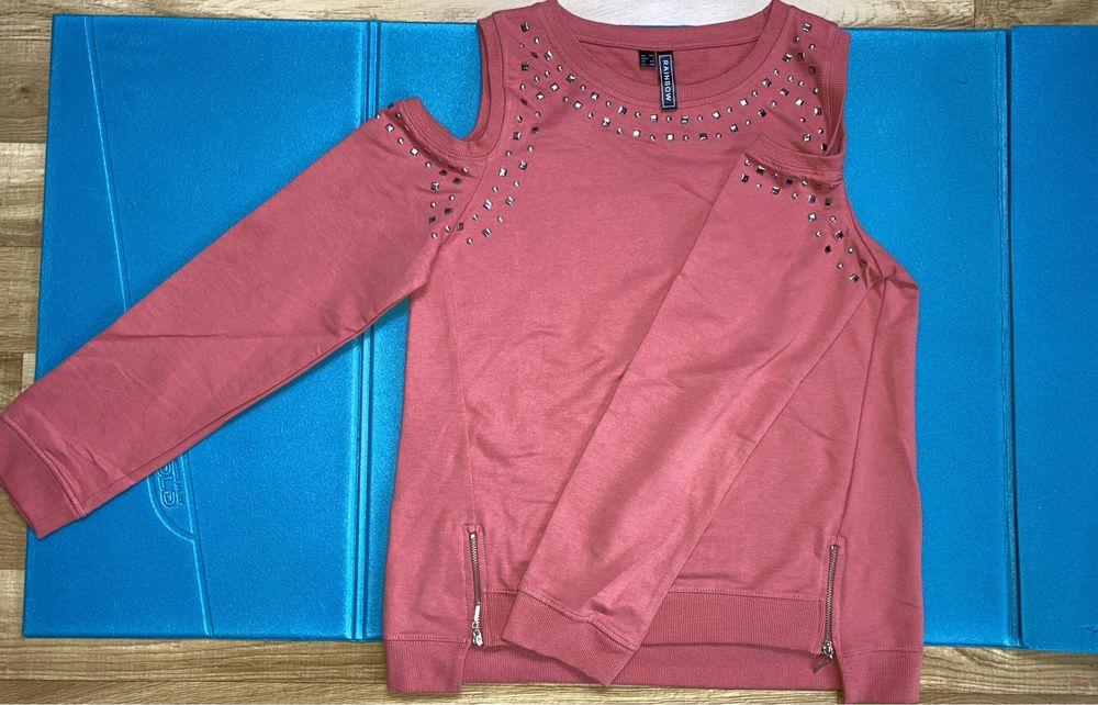 Bluza dziewczęca ze sztrasami rozmiar s (170)