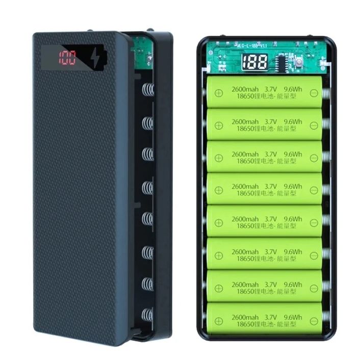 Корпус павербанка Power Bank на 8, 16 акумуляторів 18650.
