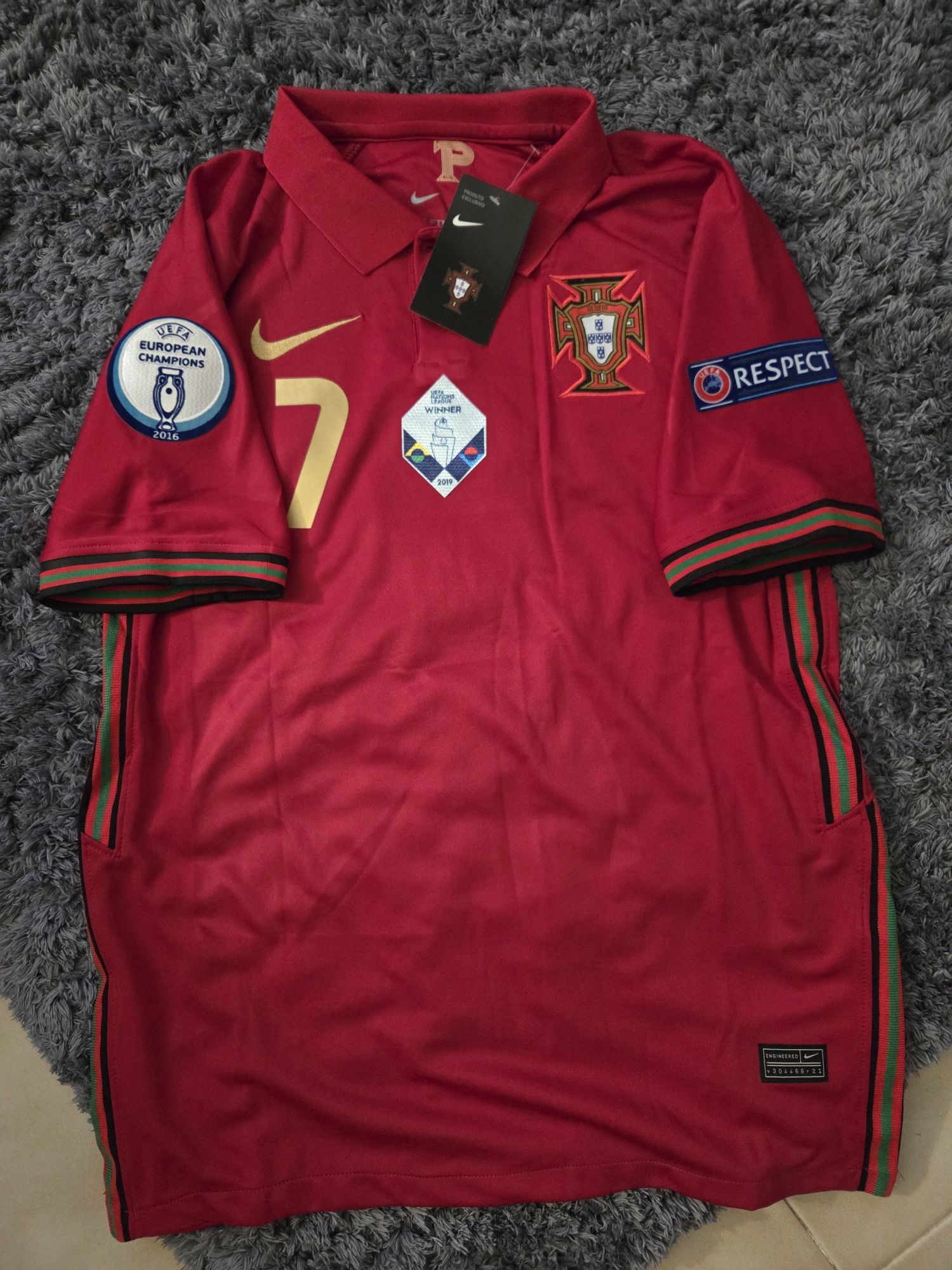 Camisola oficial seleção 7 Ronaldo