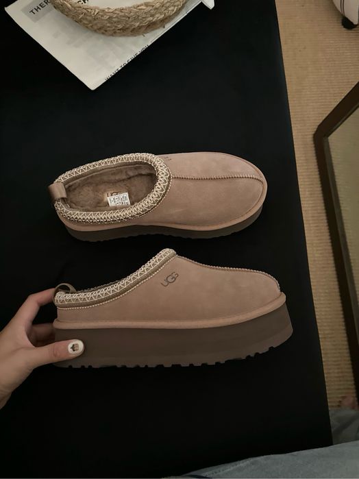 Угі зимові на хутрі UGG tasman шоколад  угг таз tazz