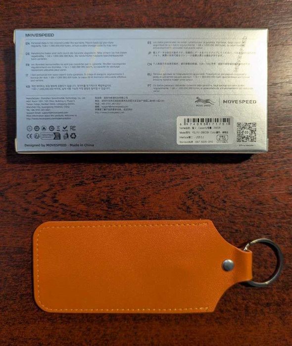 Швидкісна флешка MOVESPEED 256GB USB 3.2 OTG - до 520 MB/s, металева