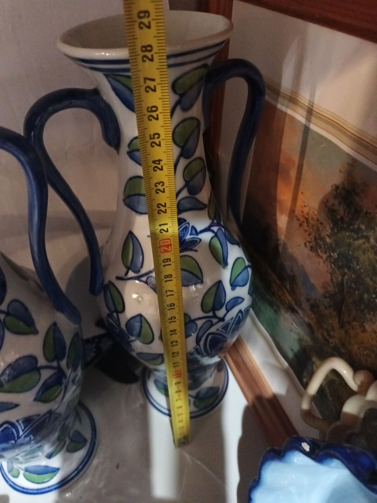 Par de jarras em porcelana não marcada