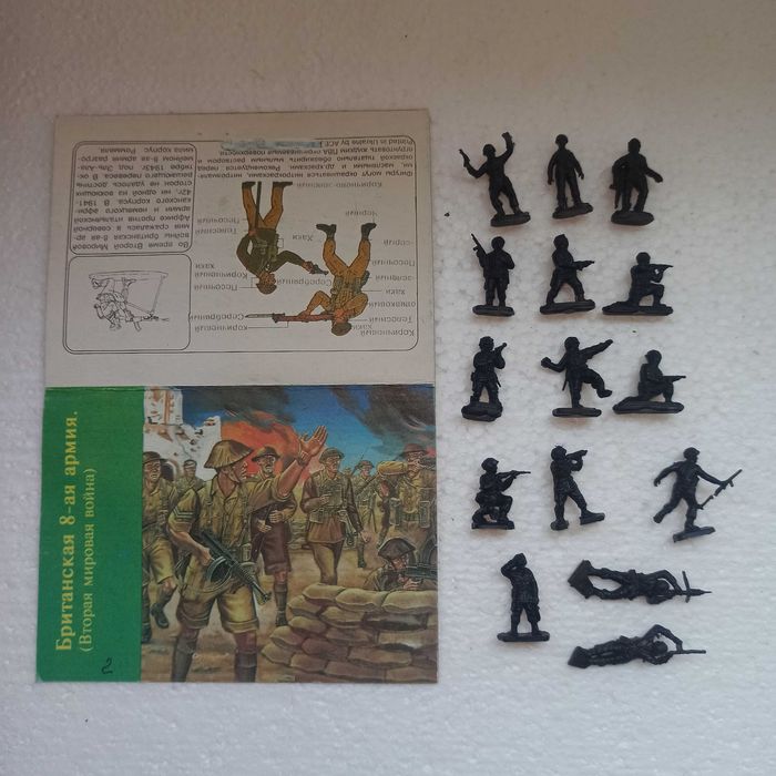 Набор солдатиков британской 8-й армии, Масштаб 1/72